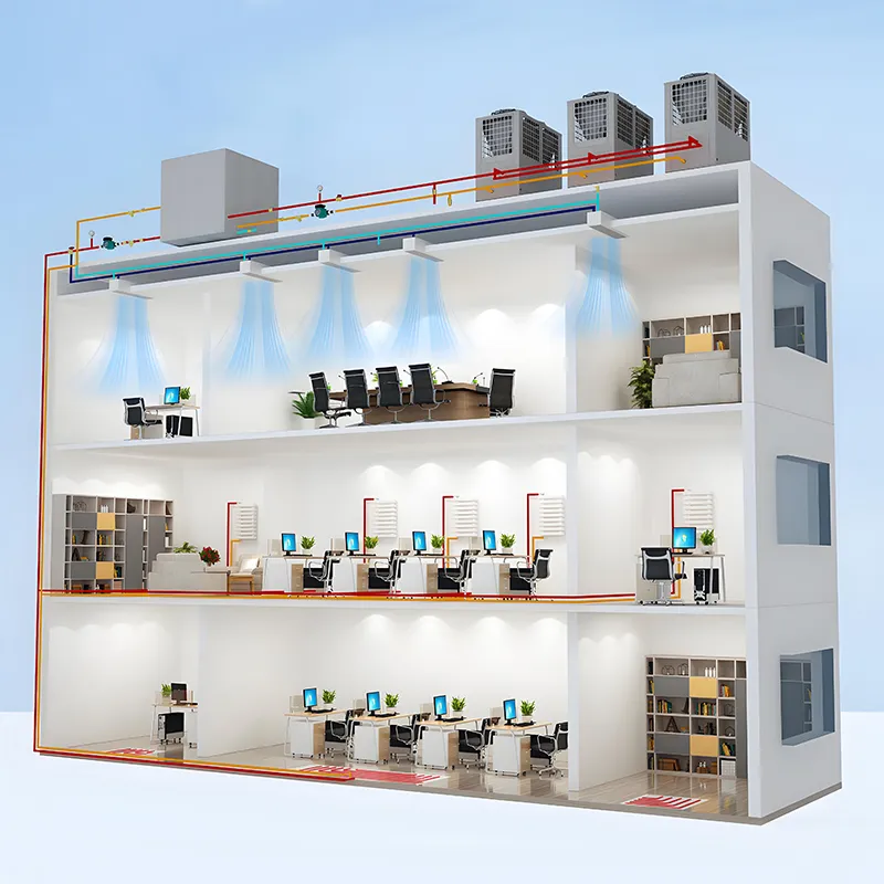 Инверторный тепловой насос с функцией обогрева и охлаждения.4